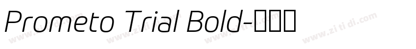 Prometo Trial Bold字体转换